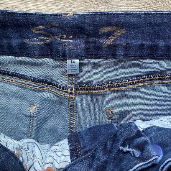 Seven 7 jeans Denim straight Leg plus size 14 - Picture 4 of 4